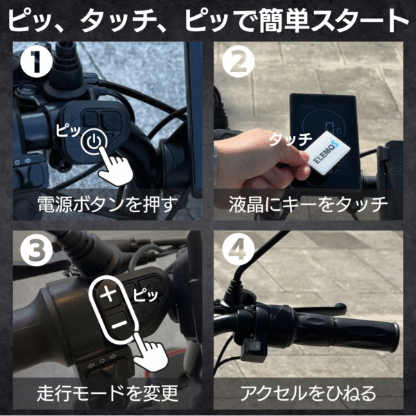 ELEMOs4 REBORN 免許不要・特定小型EV4輪 - 画像 (7)